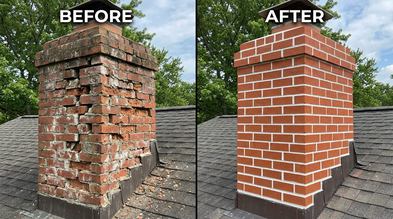 Before Brick Repointing